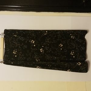 Long floral skirt